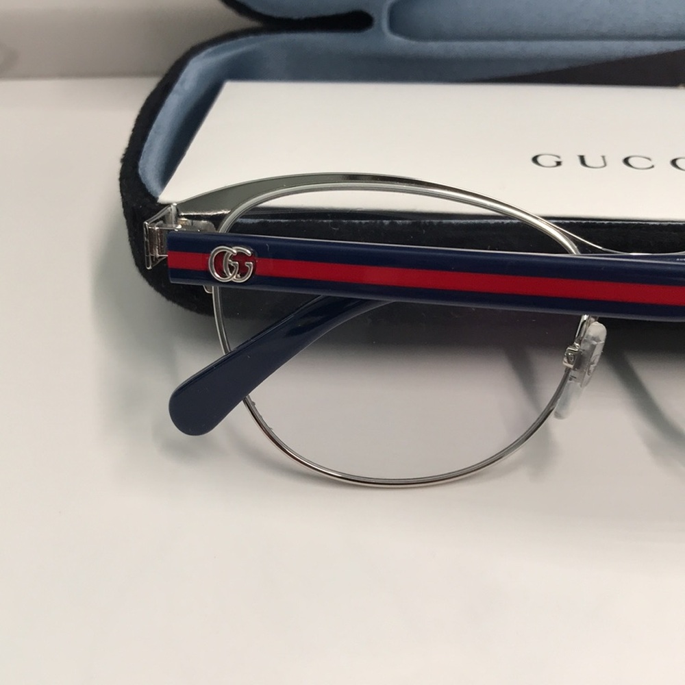 New Authentic Gucci Black Eyeglasses for Men GG0718o 006 - Picture 12 of 13